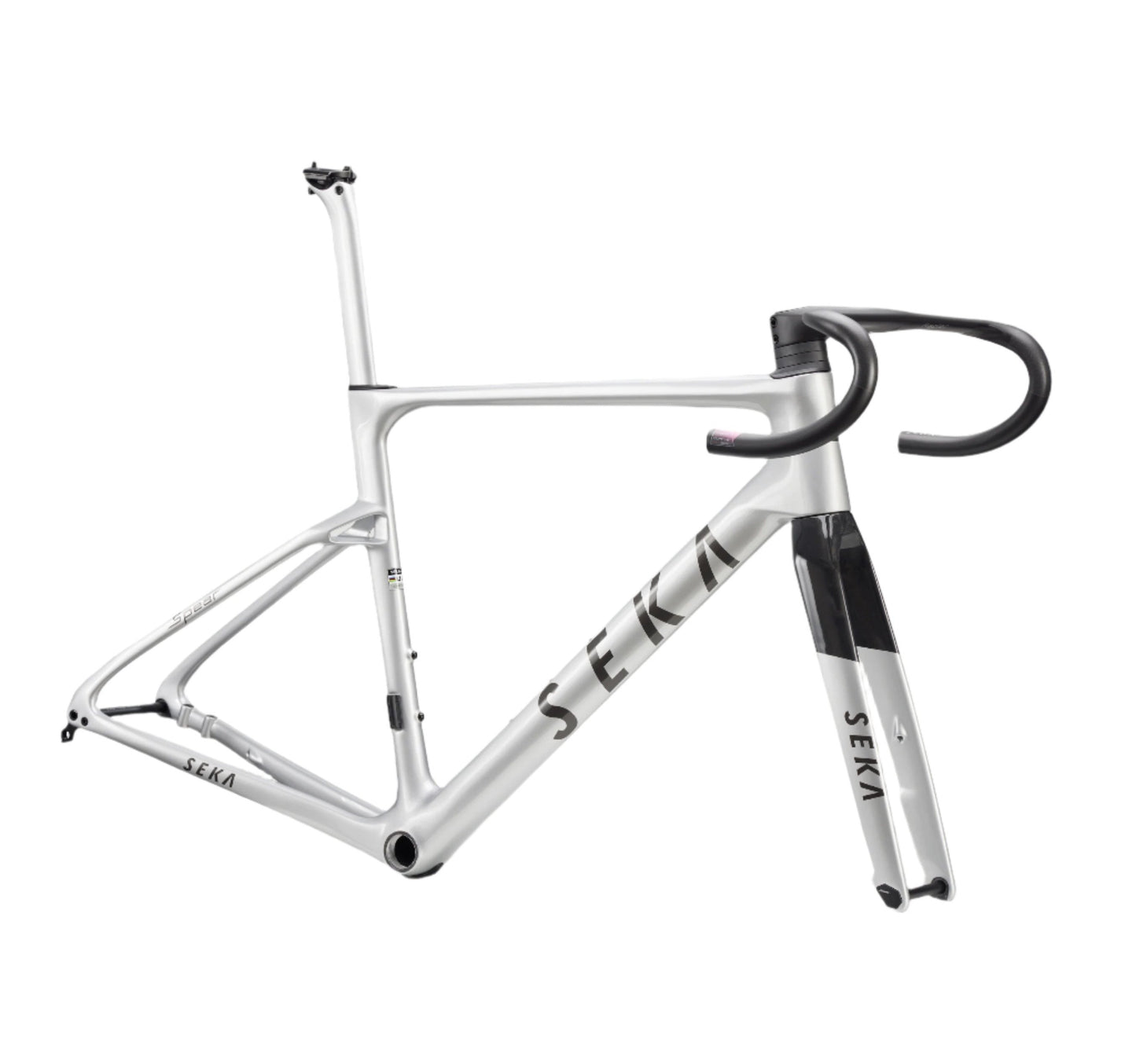 Seka Bikes - Spear - Achromatic Silver Frameset
