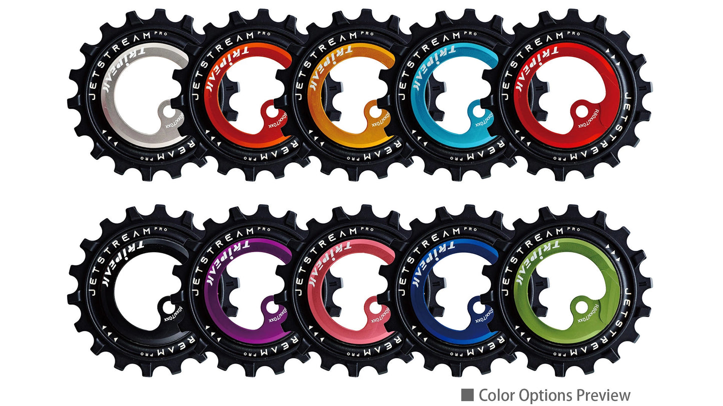 TriPeak Asymmetric Oversize Pulley Wheel - Shimano XT/GRX - 12s - Black