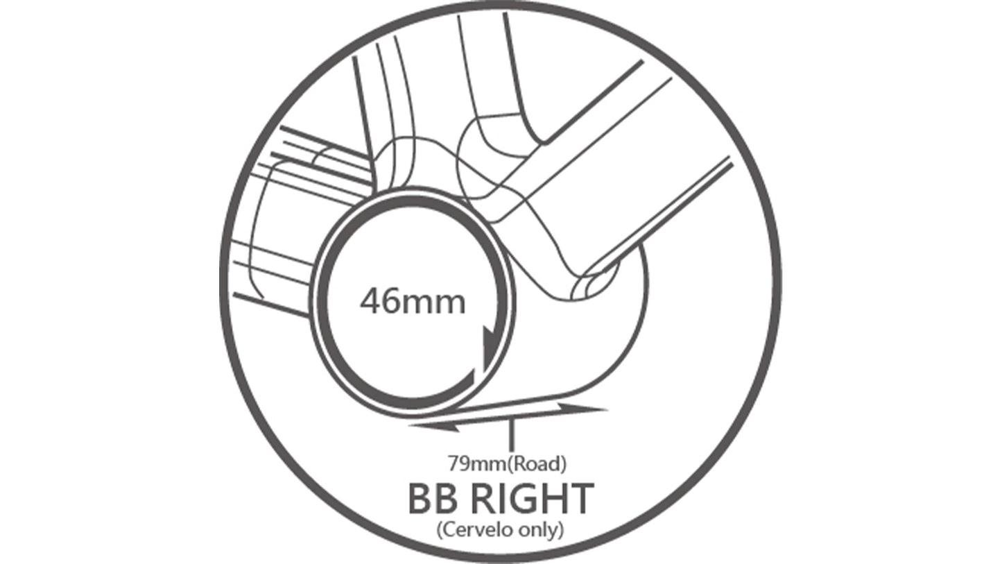 TriPeak BB Right 79mm 3-in-1 Bottom Bracket Road