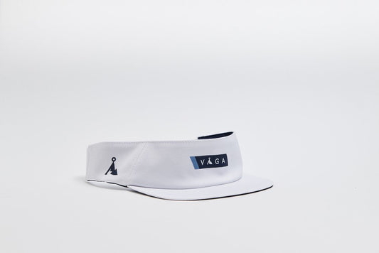 Team Vaga Feather Racing Visor White / Navy Blue