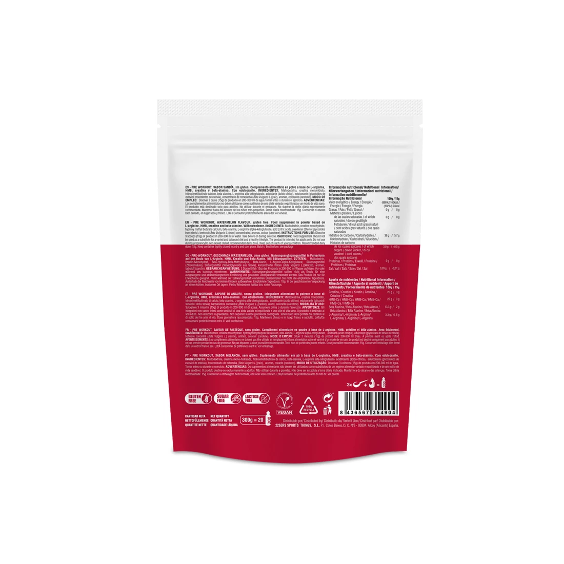 226ERS PRE WORKOUT - Watermelon 300g