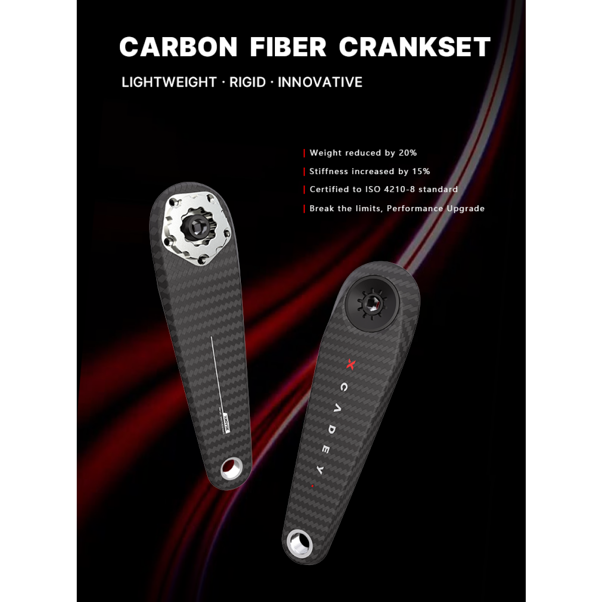 XCADEY XPOWER POWER METER CARBON CRANKSET 110BCD-4S - 155mm