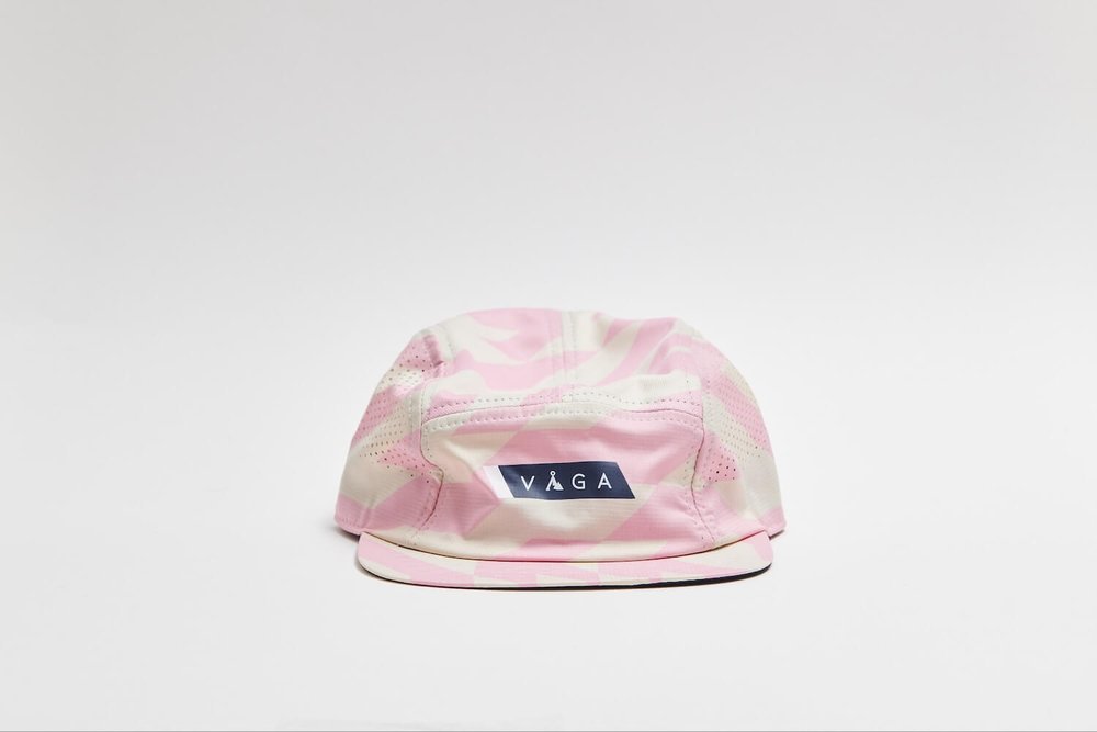 Team Vaga Feather Racing Cap Taupe Grey / Pastel Pink / Navy Blue