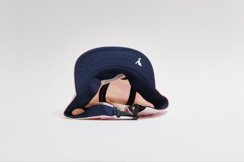 Team Vaga Feather Racing Cap Taupe Grey / Pastel Pink / Navy Blue