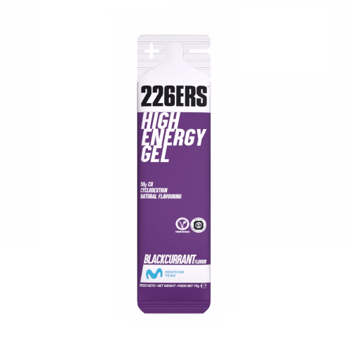 226ERS HIGH ENERGY GEL 76g - Energy Gel - Blackcurrant BCAA