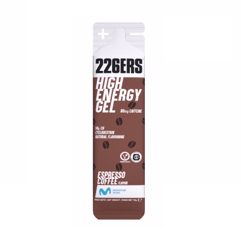 226ERS HIGH ENERGY GEL 76g - Energy Gel - Espresso Coffee (80mg Caffeine)