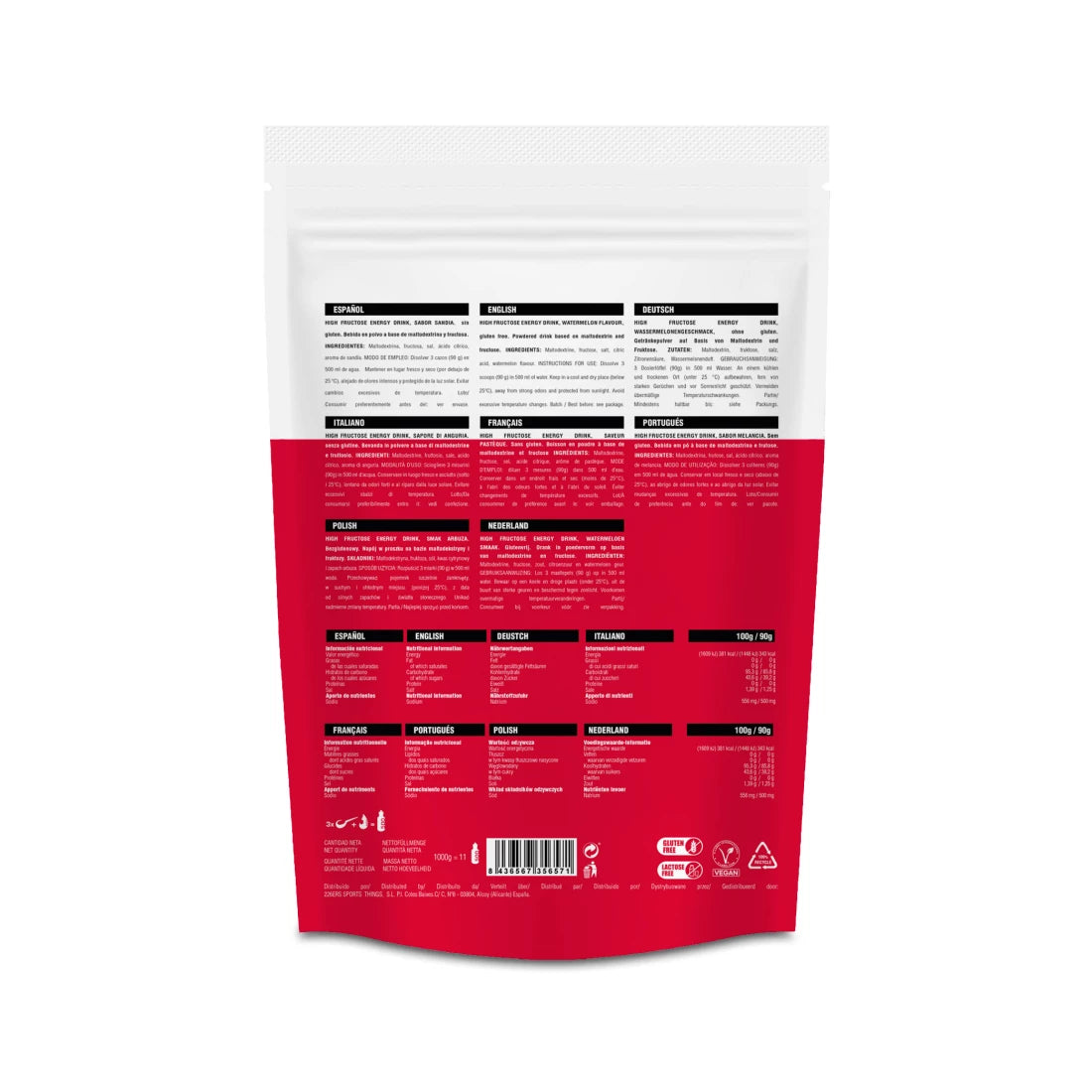 226ERS HIGH FRUCTOSE ENERGY DRINK 1 KG Soft Watermelon