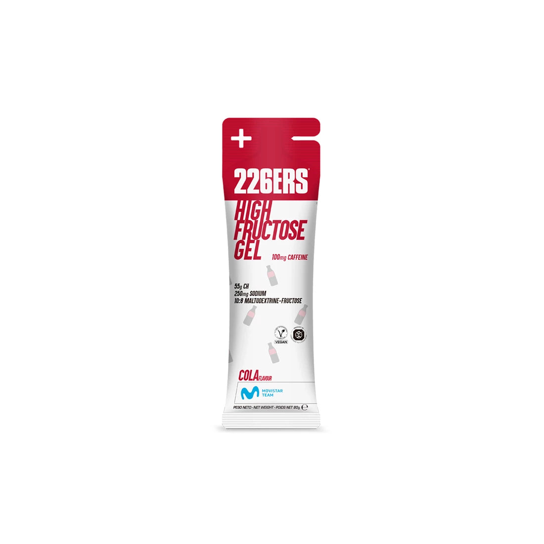 226ERS HIGH FRUCTOSE GEL - Energy Gel 80g - Cola (100mg of Caffeine)