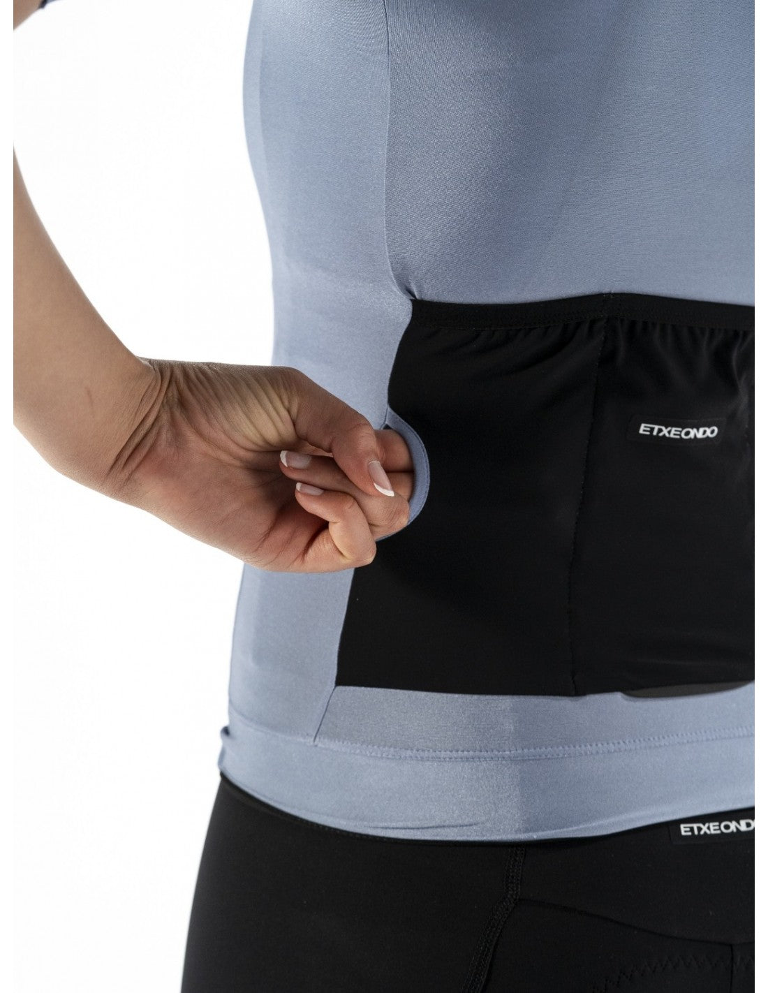 ETXEONDO ALDA METALIC WOMAN JERSEY - PEARL GRAY