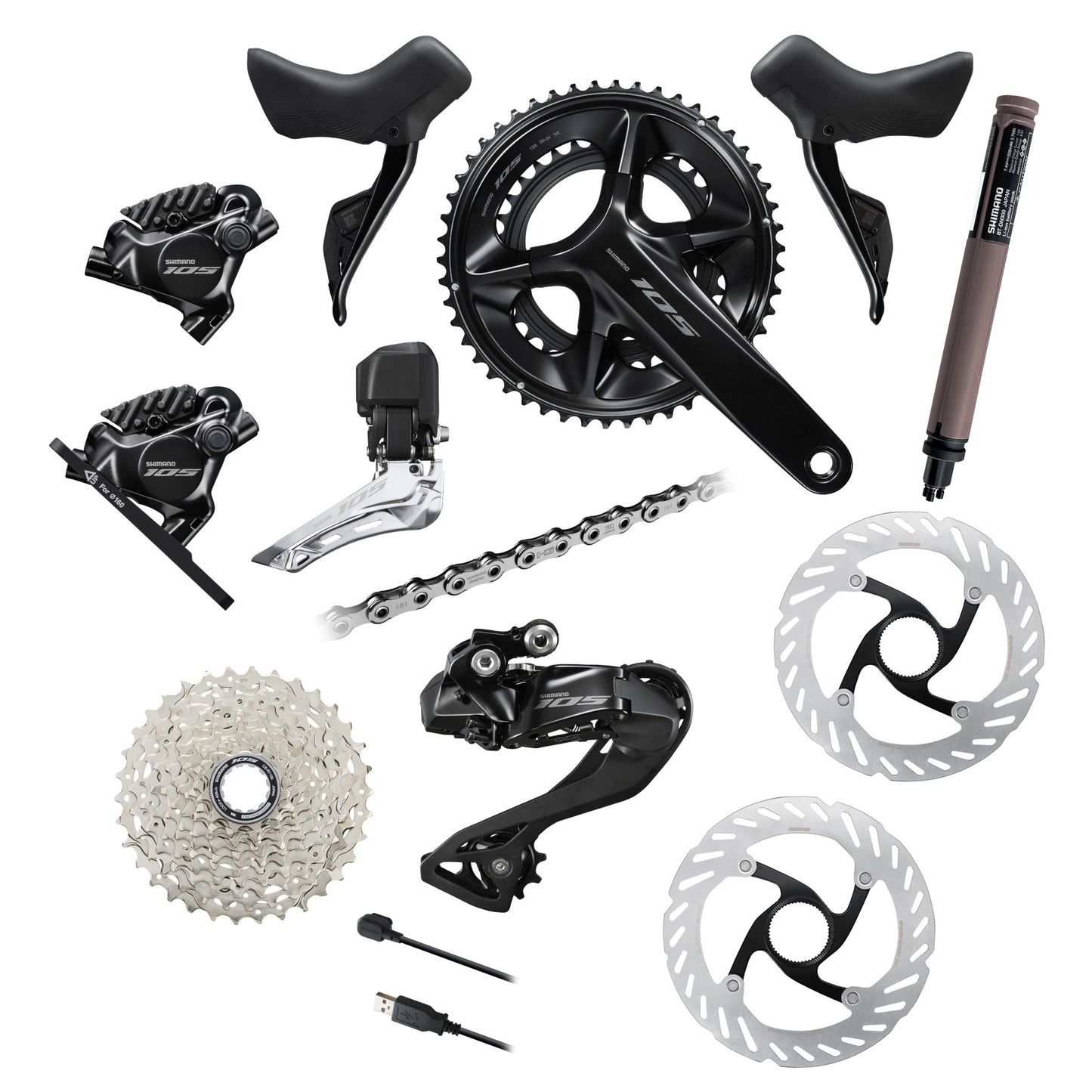 SHIMANO 105 Di2 R7170 2x12 Complete Groupset