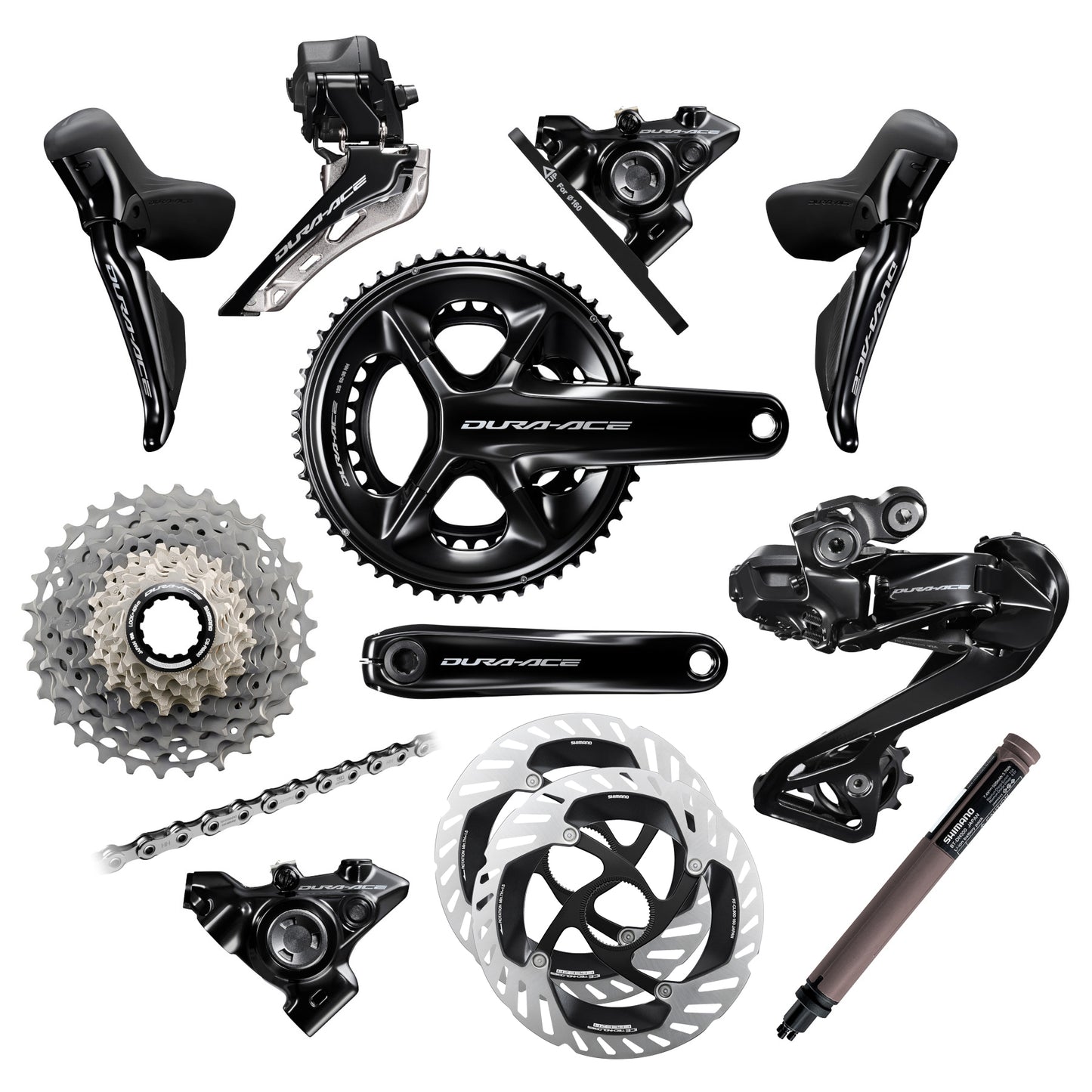 Shimano Dura-Ace Di2 12sp 165mm 52/36 11-34 2x12 Complete Groupset