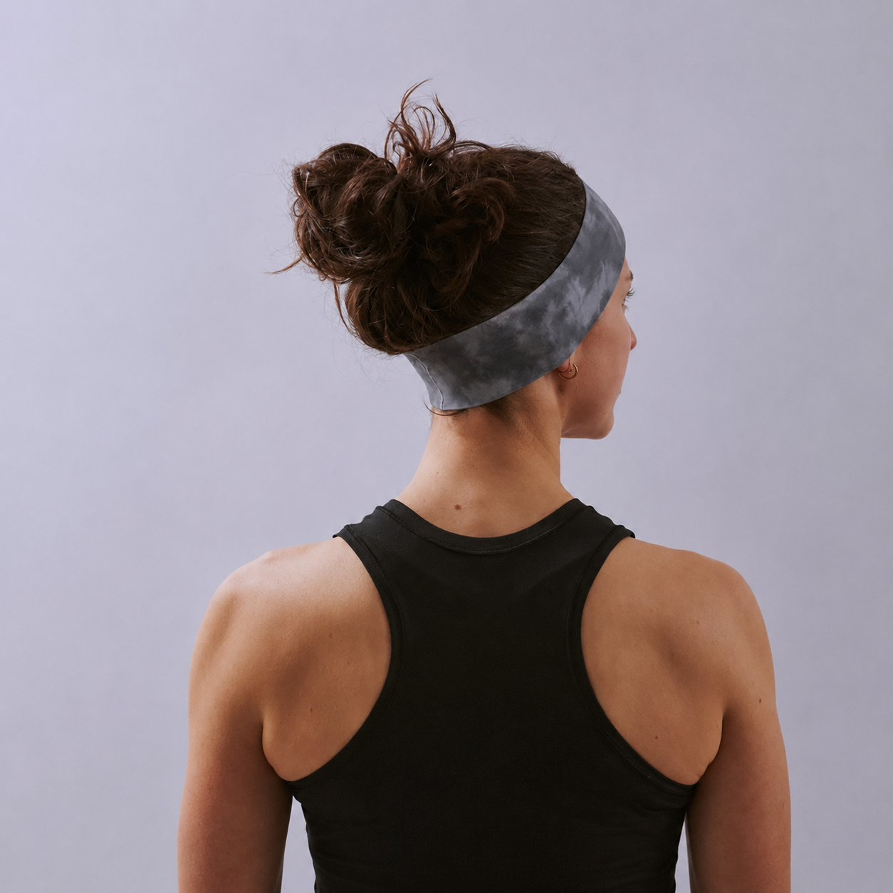 Team Vaga Tie Dye Lightweight Headband - Black / Charcoal