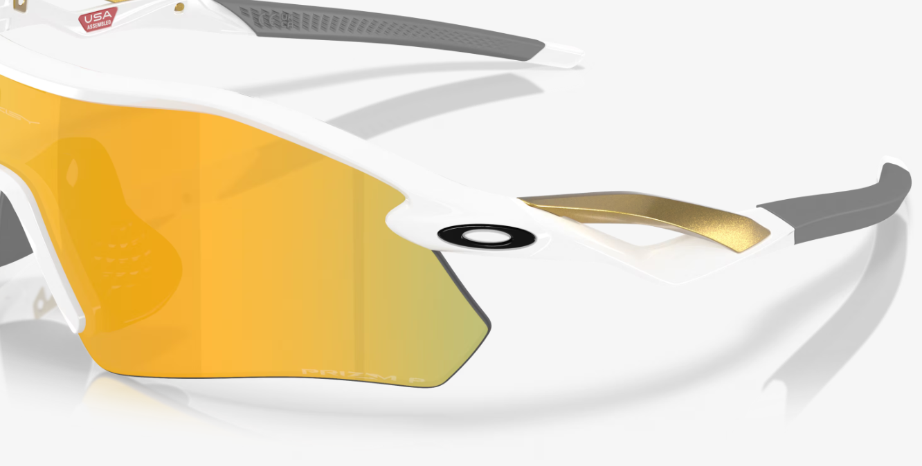 Oakley Sunglasses - Radar Plate Polished White - Prizm 24k Polarized Lenses