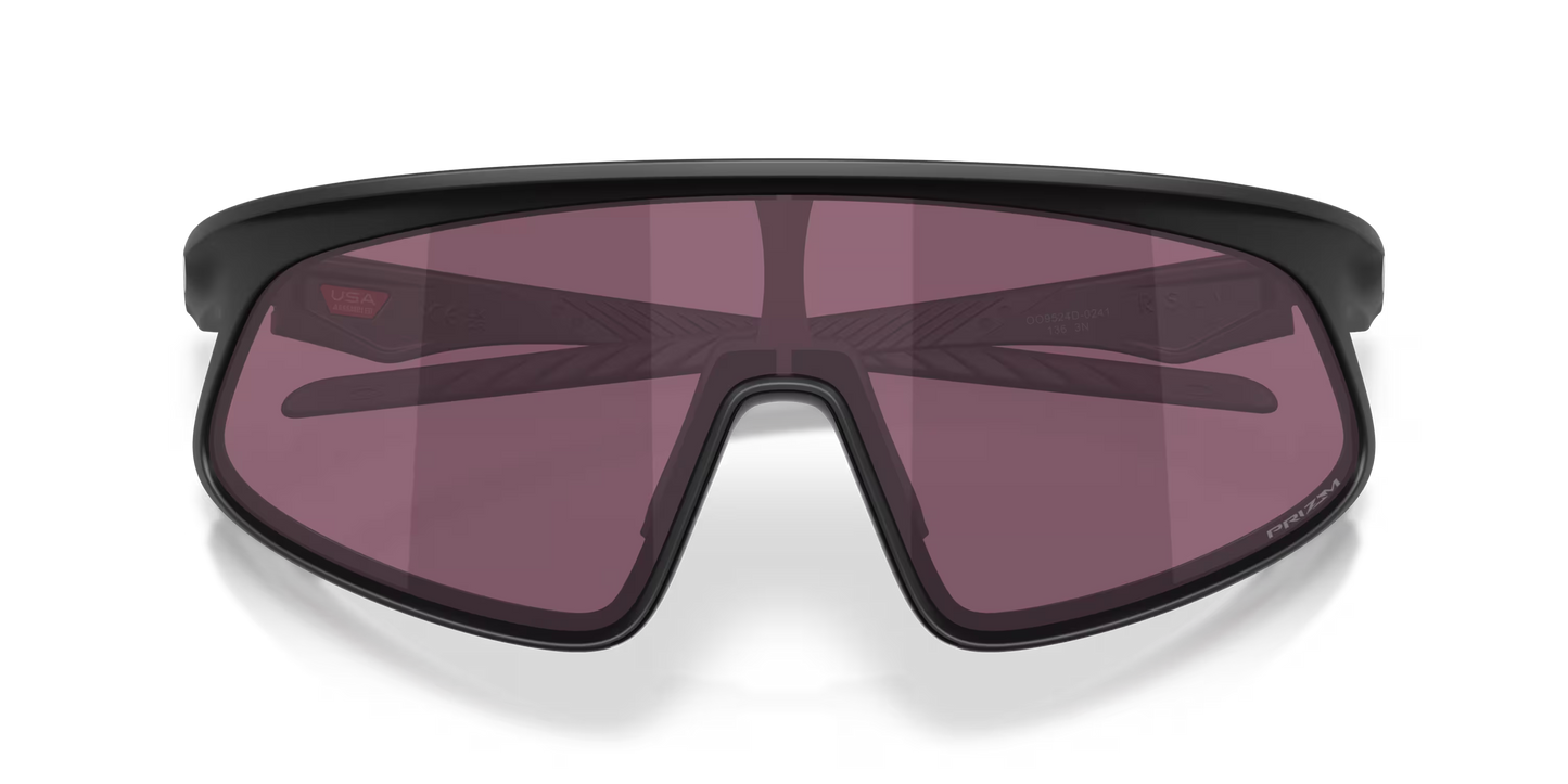 Oakley Sunglasses - RSLV 141 Matte Black - Prizm Road Black Lenses