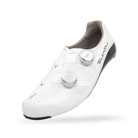 Zuatu Z1 PRO - White - Silver Dial - Cycling Shoe