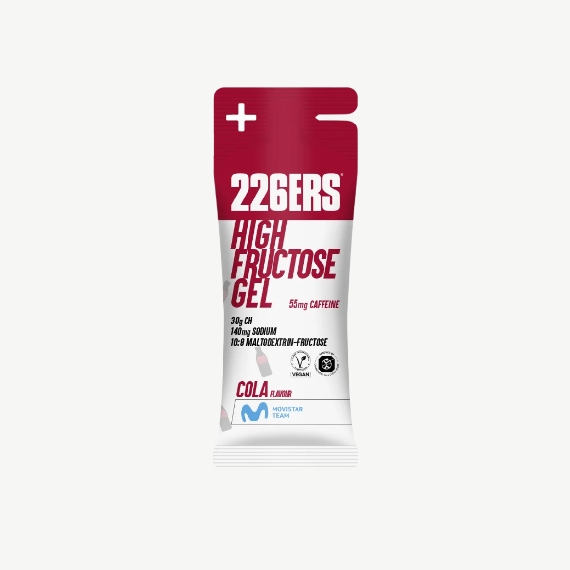 226ERS HIGH FRUCTOSE GEL - Energy Gel 44g - COLA (30g Carbs + 55mg Caffeine)