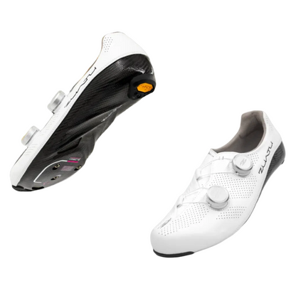 Zuatu Z1 PRO - White - Silver Dial - Cycling Shoe
