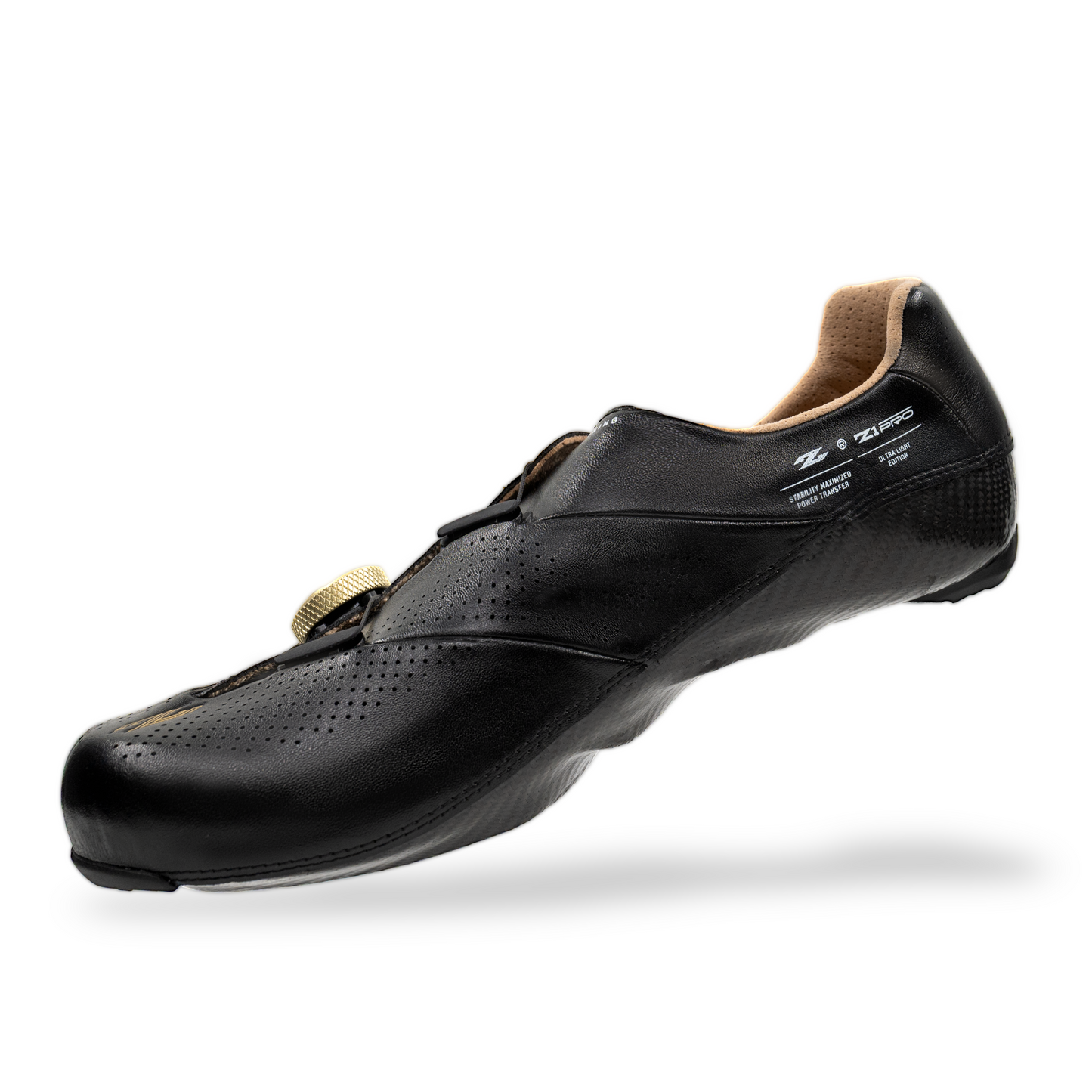 Zuatu Z1 PRO - Black - Gold Dial - Cycling Shoe