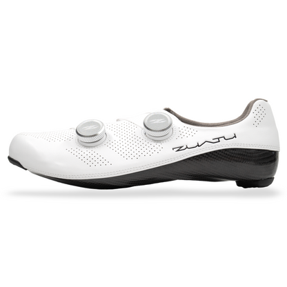 Zuatu Z1 PRO - White - Silver Dial - Cycling Shoe