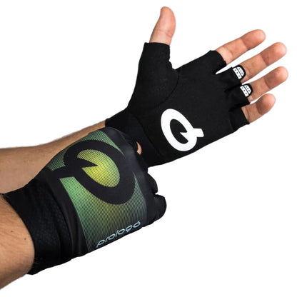 Prologo SHORT FINGERS Gloves - BLK/GREEN FADED