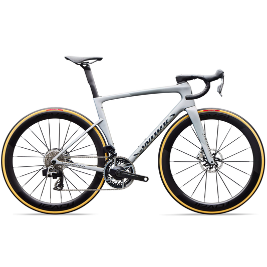 Specialized Tarmac SL9 S-Works - Sram Red AXS - Satin Silver Dust - Size 49
