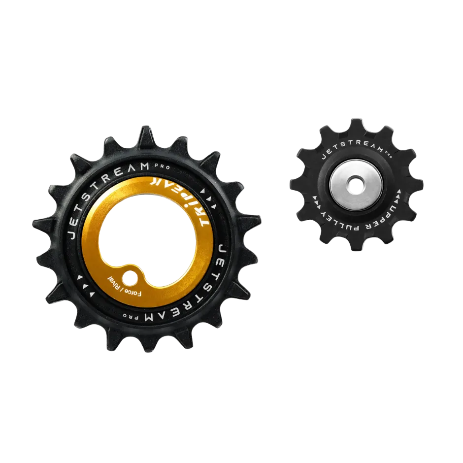 TriPeak Asymmetric Oversize Pulley Wheel - AXS Force/Rival - Gold