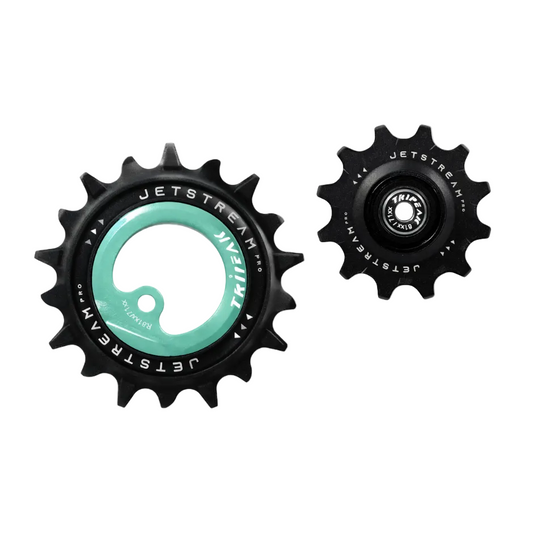 TriPeak Asymmetric Oversize Pulley Wheel - Shimano Dura Ace R92 - Bianchi Green