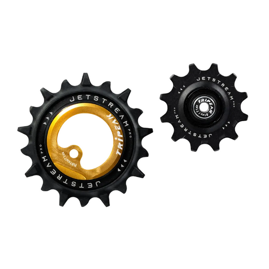 TriPeak Asymmetric Oversize Pulley Wheel - Shimano Dura Ace R92 - Gold
