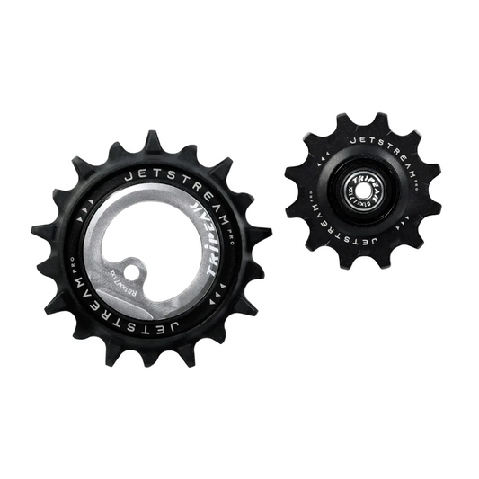 TriPeak Asymmetric Oversize Pulley Wheel - Shimano Dura Ace R92 - Silver