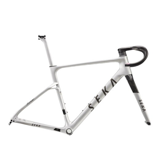 Seka Bikes - Spear Racing Geo - Achromatic Silver Frameset