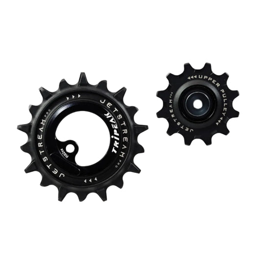 TriPeak Asymmetric Oversize Pulley Wheel - Shimano Dura Ace R92 - Black