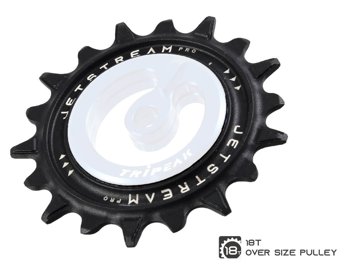 TriPeak Asymmetric Oversize Pulley Wheel - AXS Force/Rival - Silver