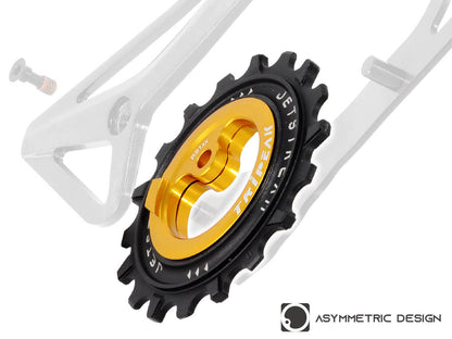 TriPeak Asymmetric Oversize Pulley Wheel - AXS Force/Rival - Silver