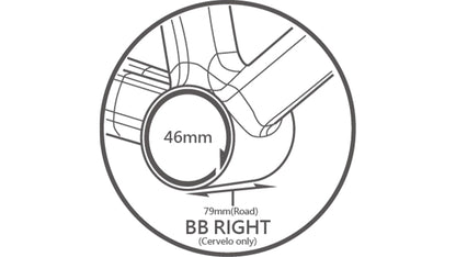 TriPeak BB Right 79mm 3-in-1 Bottom Bracket Road