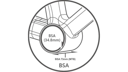 TriPeak BSA 73mm Shimano HTII Bottom Bracket MTB