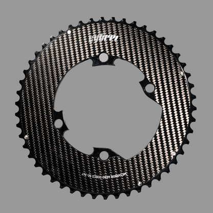 Cybrei Metarbon Aero Carbon Fiber Chainring BCD 110x4 - Outer - 54T (38)