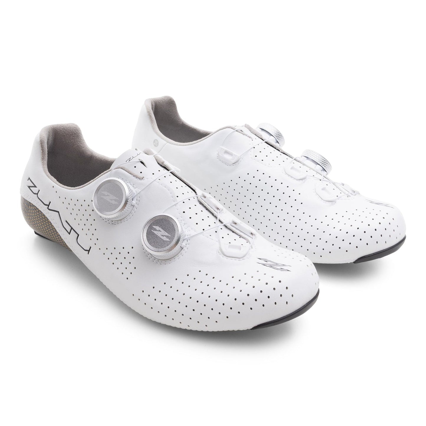 Zuatu Z001 PRO - White/White - Silver Dial - Cycling Shoe