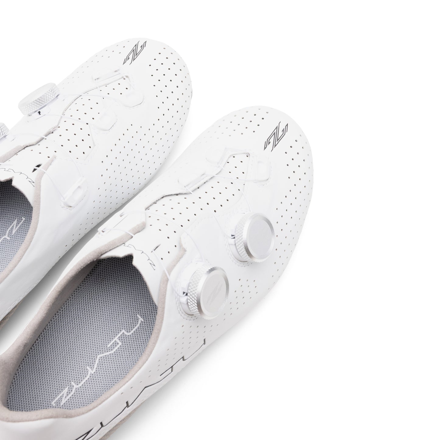 Zuatu Z001 PRO - White/White - Silver Dial - Cycling Shoe