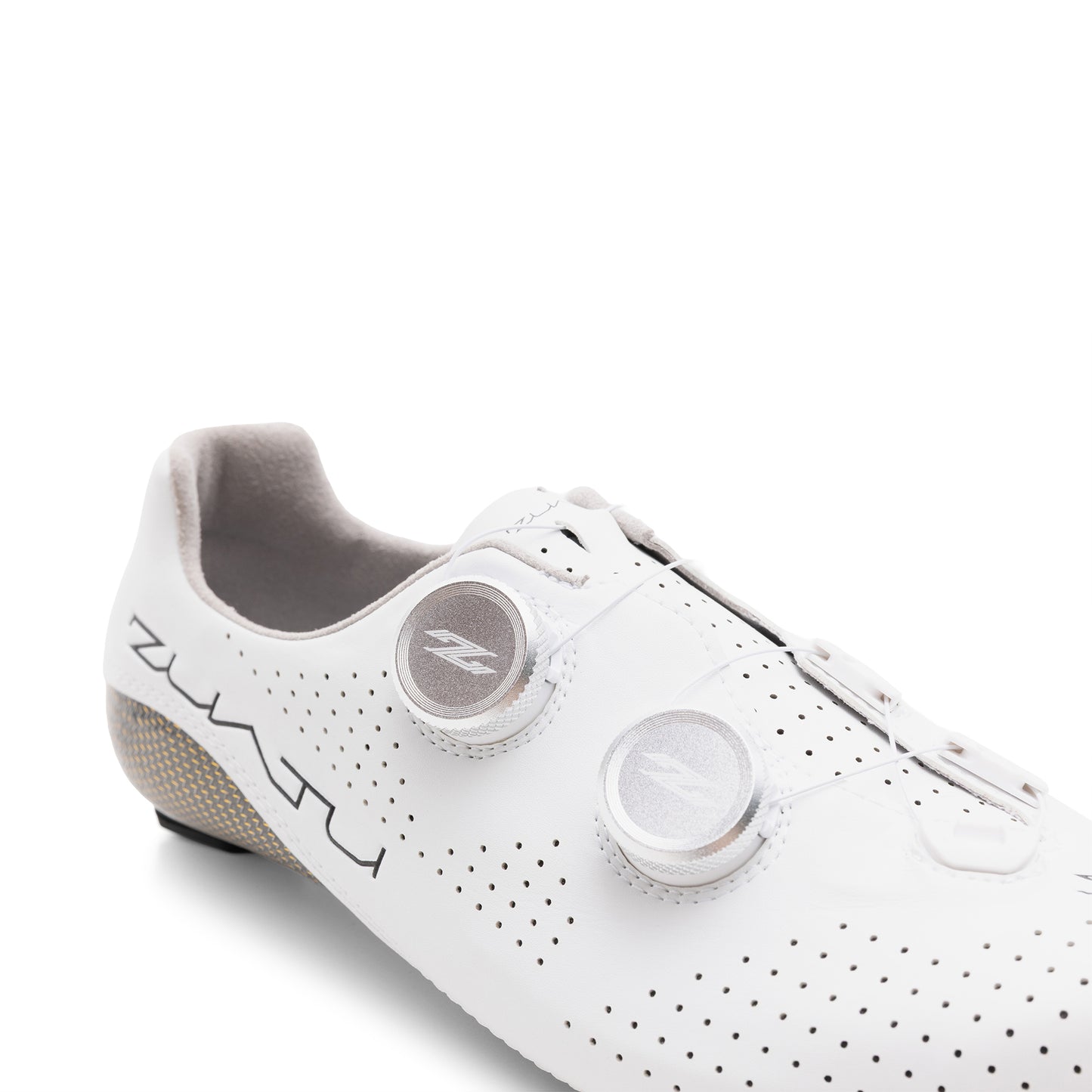 Zuatu Z001 PRO - White/White - Silver Dial - Cycling Shoe