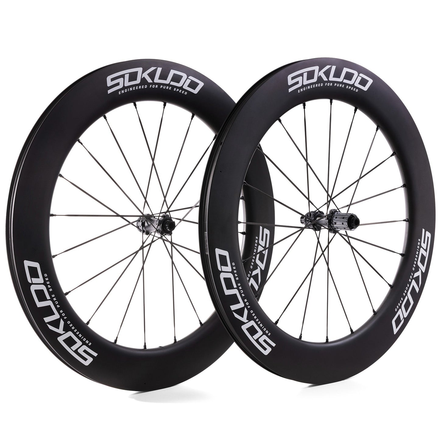 Sokudo Wheels 80 Carbon Wheelset - CeramicSpeed Bearings