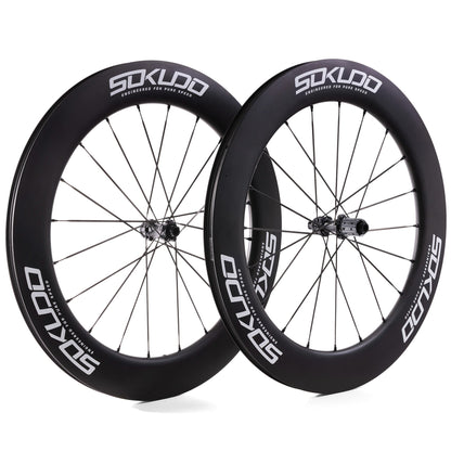 Sokudo Wheels 80 Carbon Wheelset - CeramicSpeed Bearings
