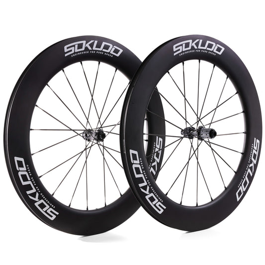 Sokudo Wheels 80 Carbon Wheelset - CeramicSpeed Bearings