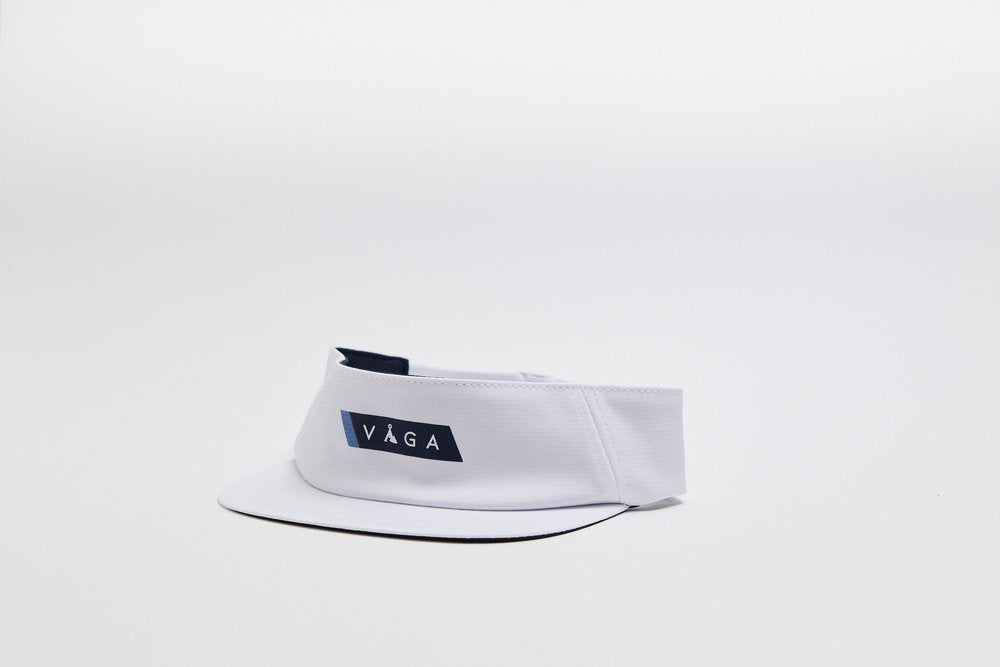 Team Vaga Feather Racing Visor White / Navy Blue