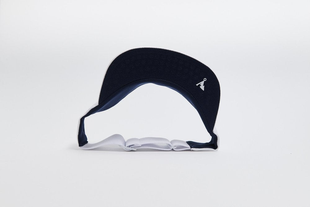 Team Vaga Feather Racing Visor White / Navy Blue