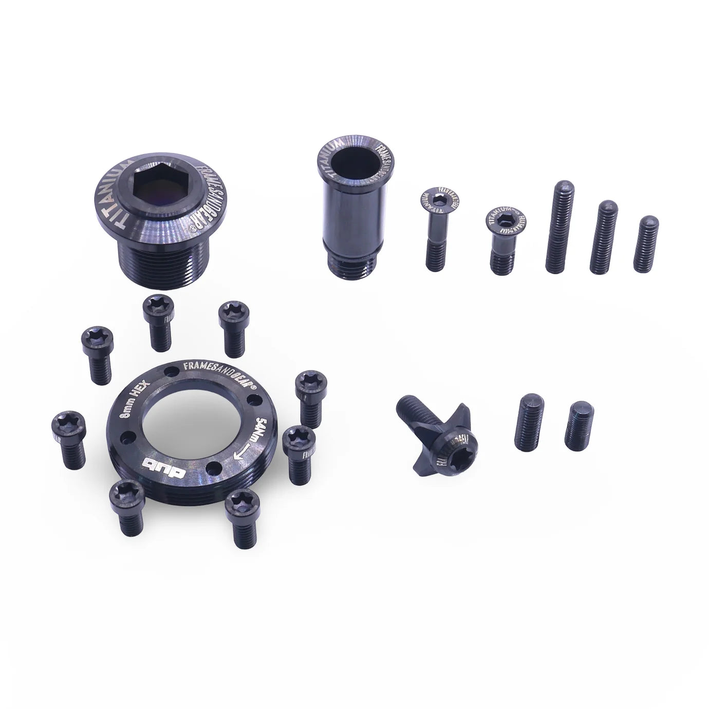 Framesandgear Titanium Bolt Kit for SRAM RED AXS Black
