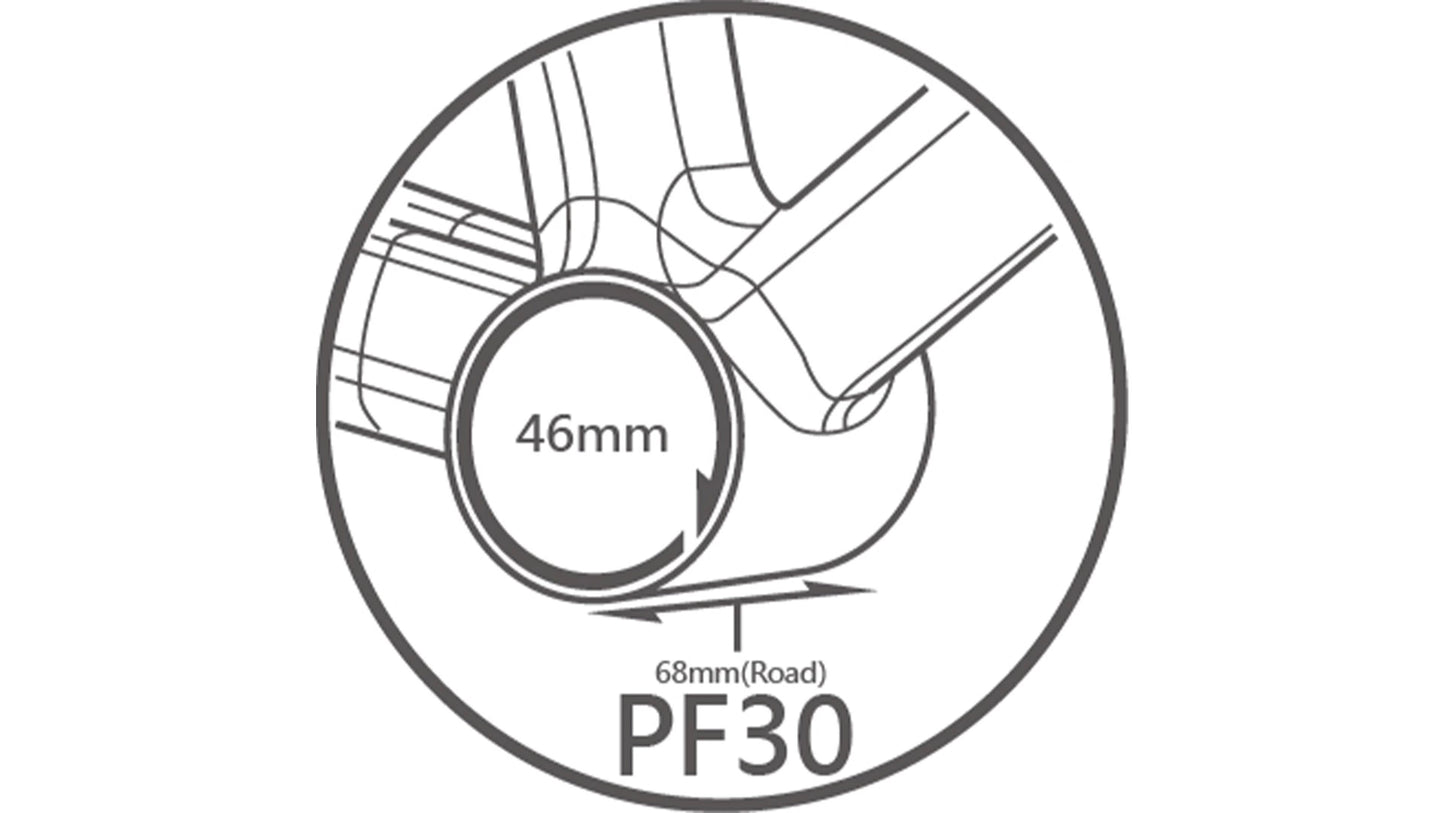 TriPeak Jetstream Pro Bottom Bracket PF30 Road Shimano/Sram DUB/Rotor 3D+