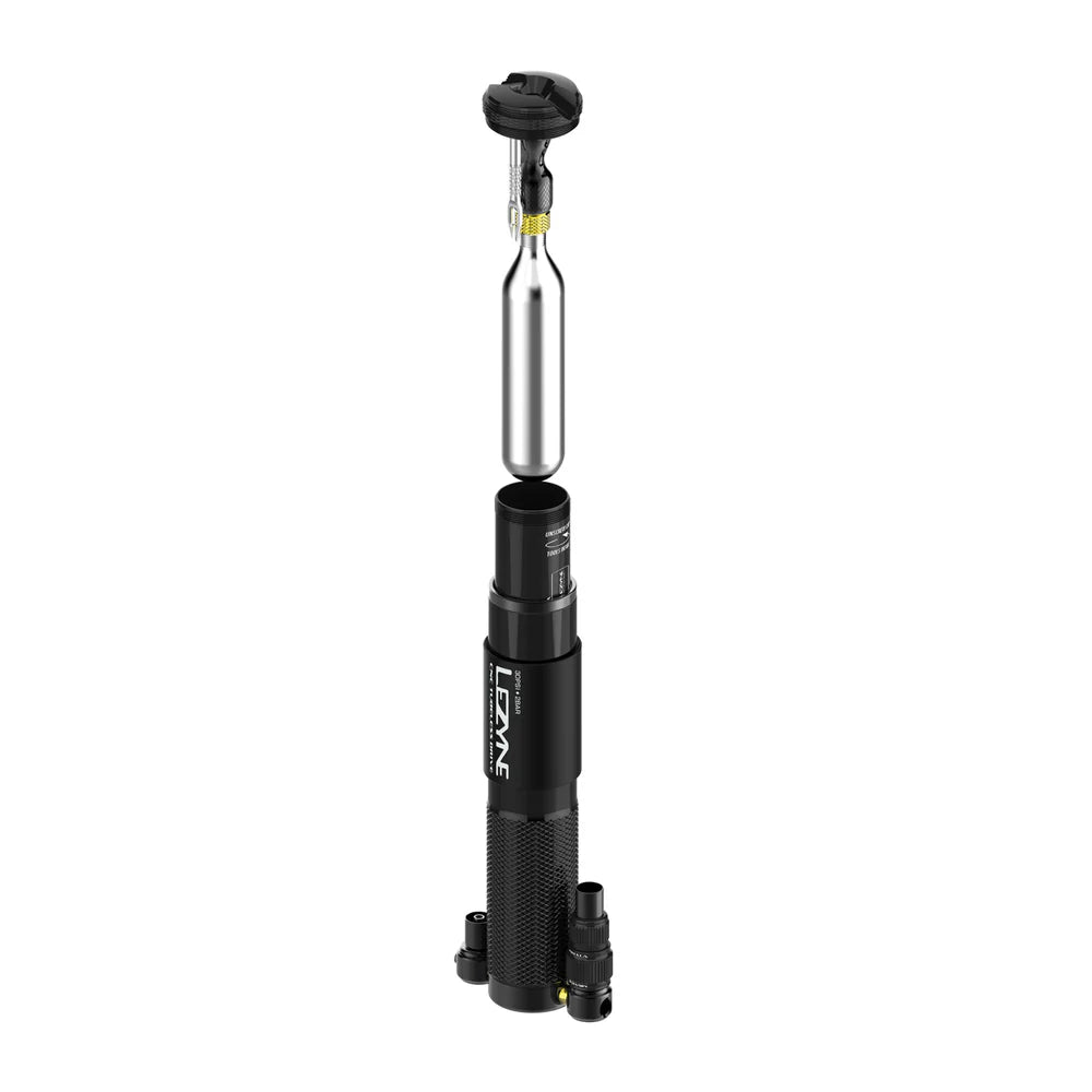 Lezyne HP CNC Tubless Drive Hand Pump High Volume Black 30 PSI