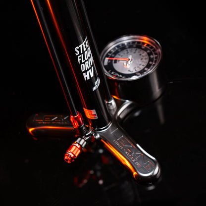 Lezyne Steel HV Floor Drive 3.5 Floor Pump / Flat Black