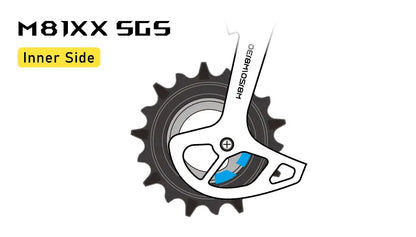 TriPeak Asymmetric Oversize Pulley Wheel - Shimano XT/GRX - 12s - Black