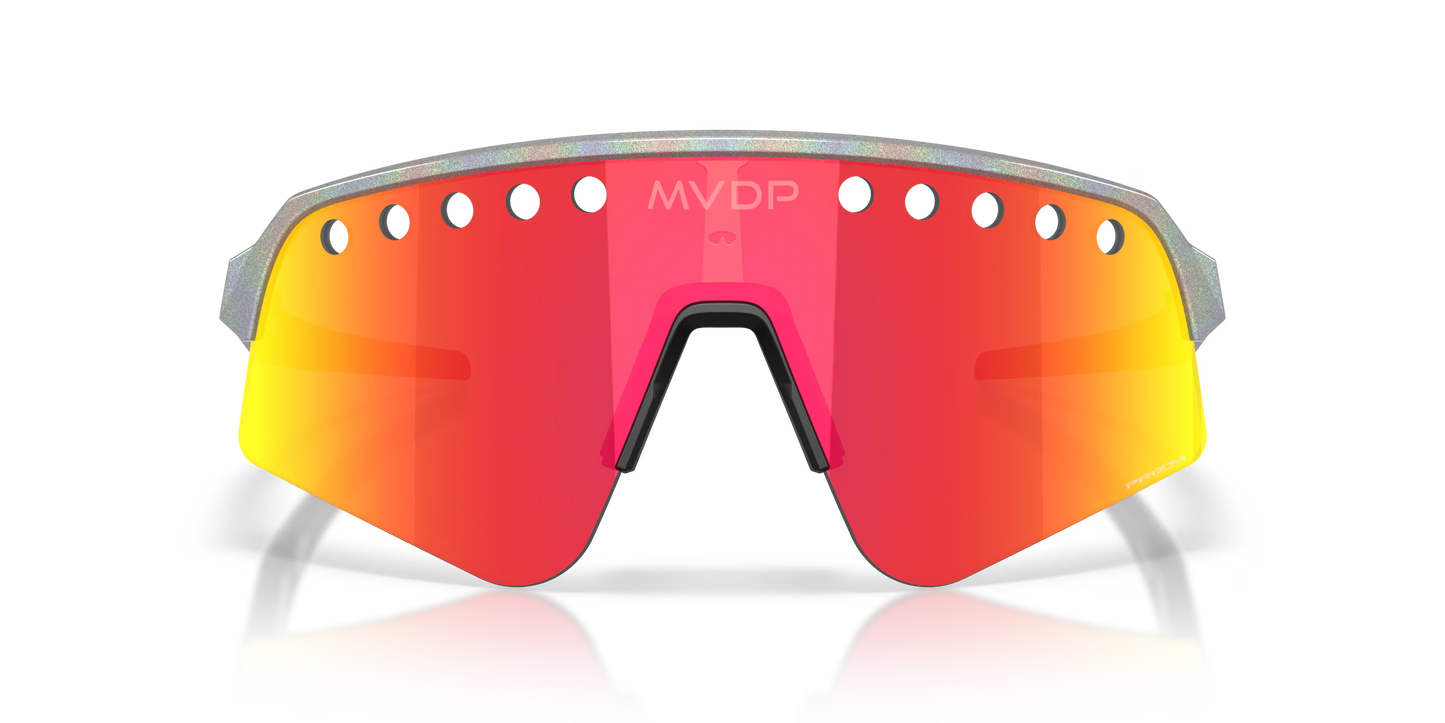 Oakley Sunglasses - Sutro Lite Sweep Space Dust - Prizm Ruby Vented Lenses - Mathieu Van Der Poel Signature